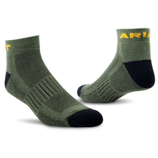 Ariat High Performance Quarter Crew Sock -3 pairs
